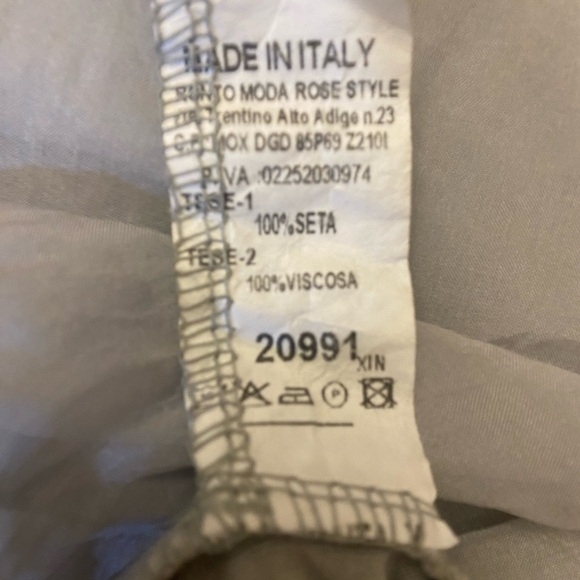 Vintage Silk Fairy Core Goddess Maxi Dress Heather Grey OS - Picture 4 of 8